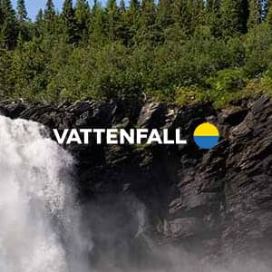 Nature image with Vattenfall logo